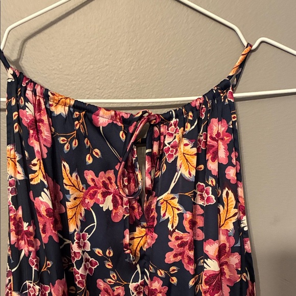 Old Navy Floral XXL Tall Maxi Dress - Black and Orange and Pink - Picture 8 of 16